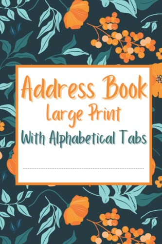 Address Book With Alphabetical Tabs: Pocket Address Book With Tabs ...