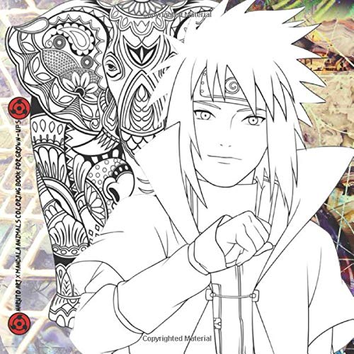 Naruto Art X Mandala Animals Coloring Book for Grown-ups: NEW 2020 ...