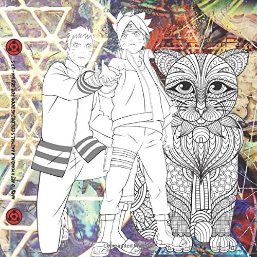Naruto Art X Mandala Animals Coloring Book for Grown-ups: NEW 2020 ...