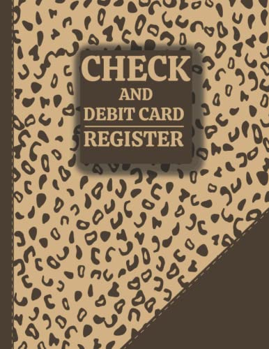 Check And Debit Card Register Debit Card Ledger Book Account 