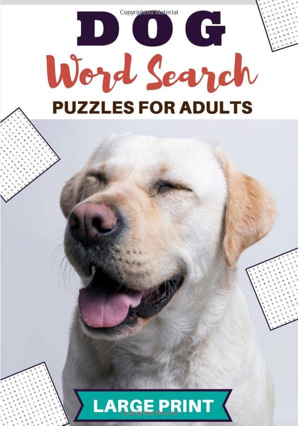 Dog word search practice workbook for adults 60 puzzles find more