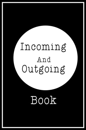 Incoming And Outgoing Book: simple icome log book - book keeping log ...