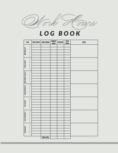 Invoice Book BookFactory Time Tracker Notebook Work Hours Business ...