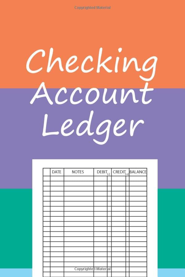 Checking Account Ledger basic checking account ledger Personal