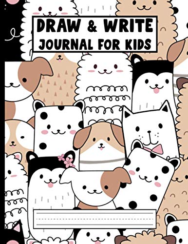 Draw and Write Journal For Kids: Primary Composition Half Page Lined