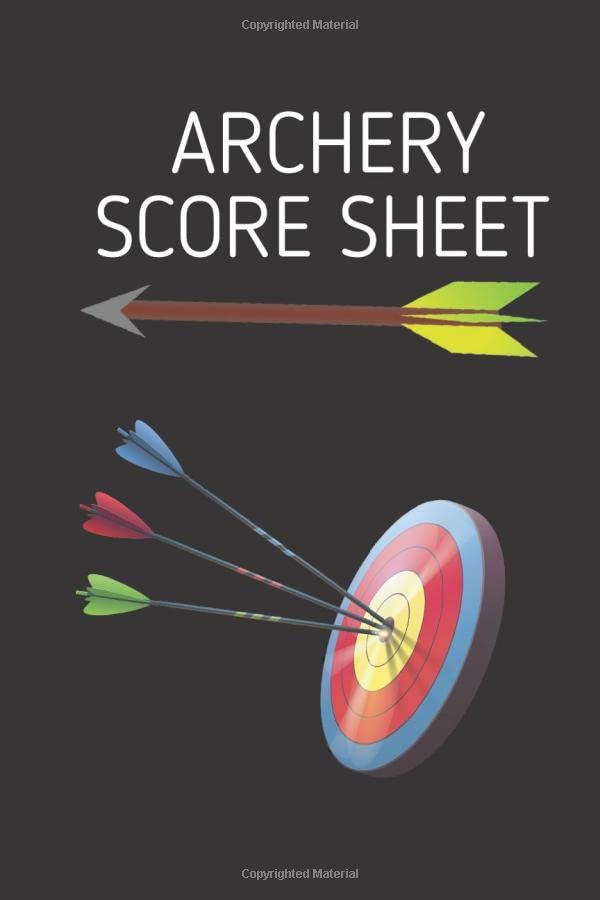 ARCHERY SCORE SHEET Bow Hunters Scoring Logbook Rustic Vintage Wood