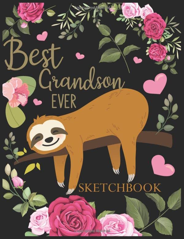Best Grandson Ever: A large journal with Blank Sketchbook, Sketch, Draw