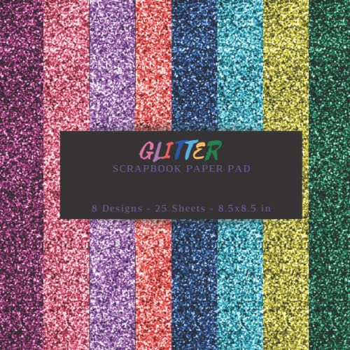 Glitter scrapbook paper pad Craft paper for card making, origami & DIY