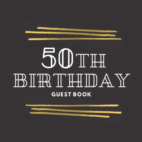 50th Birthday Guest Book Birthday Parties and Celebrations for turning