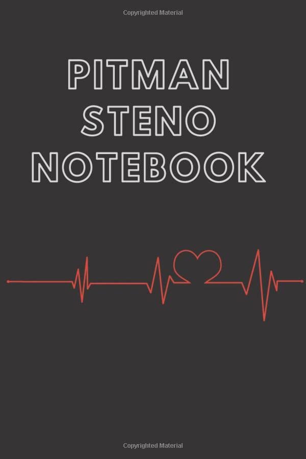 Pitman Steno Notebook Steno Notebook, Pitman Notebook, Teeline for