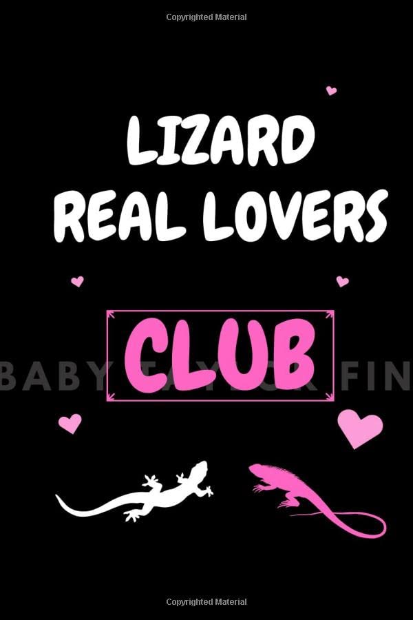 LIZARD Real Lovers CLUB Lizard journal girls gift, Gifts for lizard