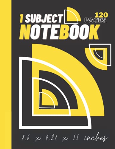 1 Subject Notebook: College-Ruled Notebooks Size (8.5 X 11 Inches) 120 ...