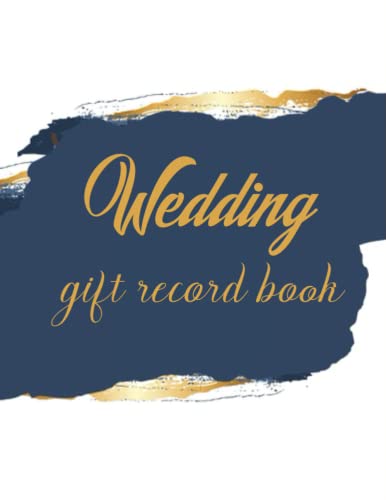 Wedding Gift Record Book: Large Print Bridal Shower Gift Record Book ...