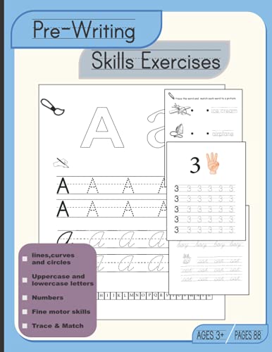 Pre-Writing Skills Exercises: My First Learn to write Workbook, The ...