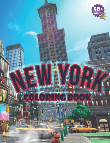New York Coloring Book: An Adults Coloring Book With New York Images ...