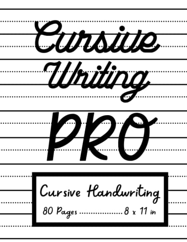 Cursive Writing Pro Handwriting Book: A Perfect Gift for anyone who ...
