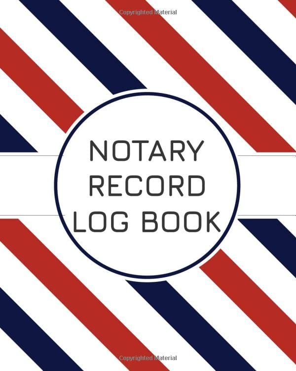 Notary Record Log Book Notary Record Book Size 8 x 10 with 150 Pages