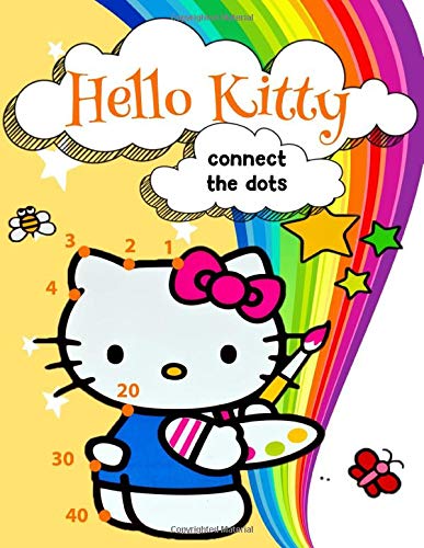 Hello Kitty Connect The Dots: Hello Kitty Relaxation Activity Dot Art ...