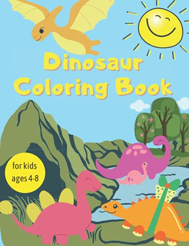 Dinosaur Coloring Book: Amazing Coloring Book for Kids | Adorable Designs, Best Gift for Boys ...