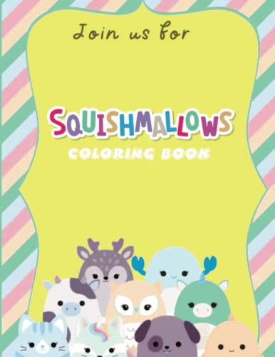 Squishmallow JUMBO Coloring Book for adults and Kids: Featuring Cat