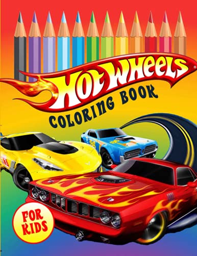 Hot Wheels Coloring Book for Kids: A Beautiful Hot Wheels Cars Coloring