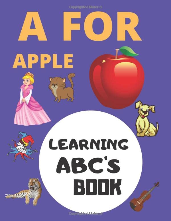 A For Apple Learning ABC's Book Alphabet ABC Learning Book Gift for