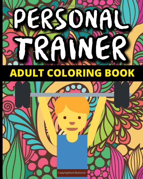 Personal Trainer Coloring Book: Sweary Coloring Book For Adults Funny ...