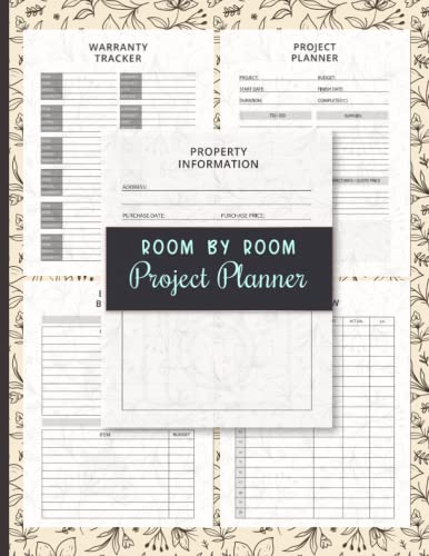 Room By Room Project Planner: Essential Home Renovation Planner with ...