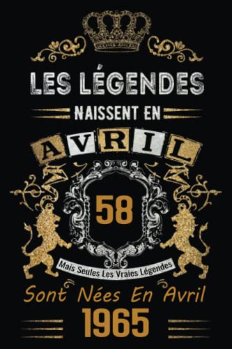 Les légendes sont nées en Avril 1965 Cahier de notes Journal 58