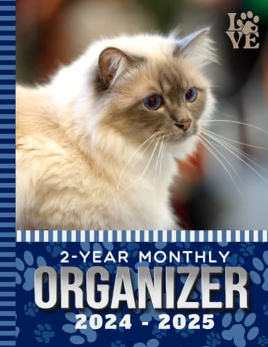 2-Year Monthly Organizer 2024-2025: 8.5x11 Large Dated Monthly Schedule