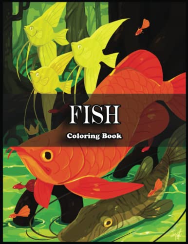 Fish Coloring Book: Get Creative and Relax with Our Coloring Book ...