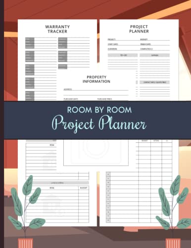 Room By Room Project Planner: Home remodel project management details ...