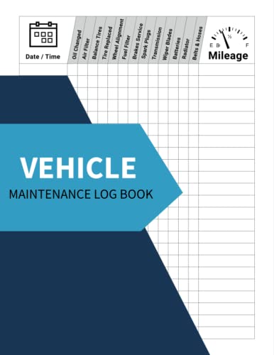Vehicle Maintenance Log Book: Simple Car Maintenance Log Book Used To ...