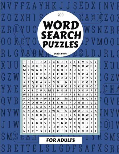 200 Large Print Word Search Puzzles for Adults: Large Print word search ...