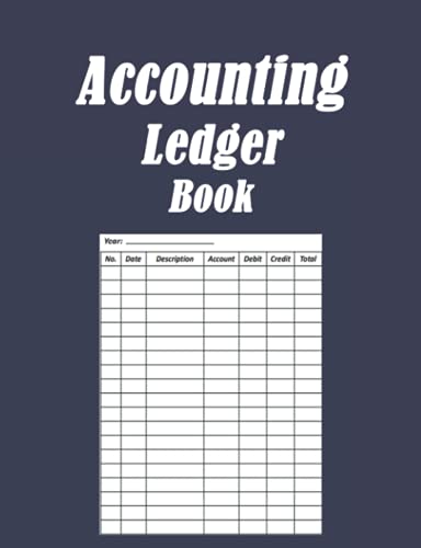 Accounting Ledger Book: Simple Accounting Ledger, 110 Blank Accounting ...