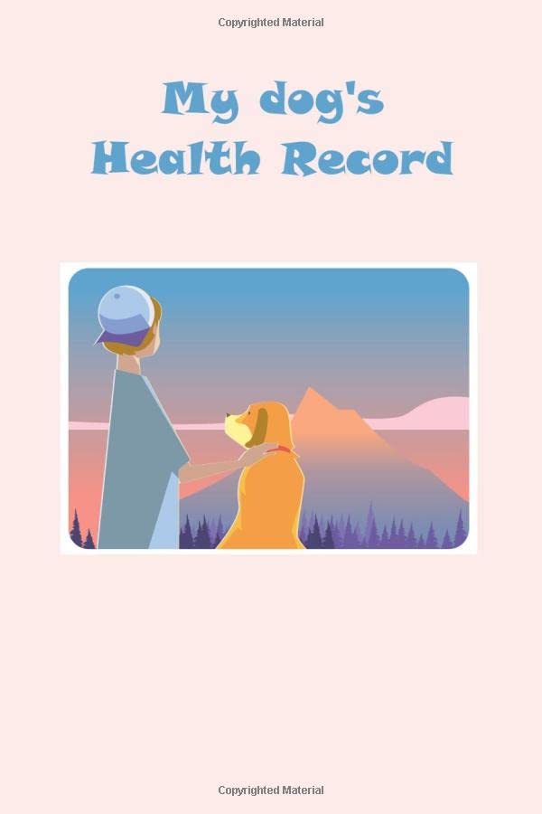 Dog health record book passport all information about vaccinations and