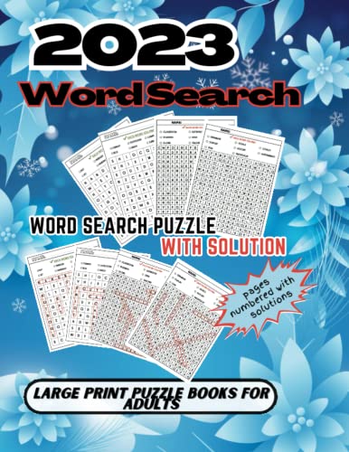 2023 Word Search puzzle:: Large Print Puzzle Books for Adults,WITH ...