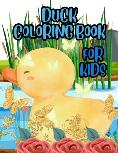 DUCK COLORING BOOK FOR KIDS: cute ducks coloring book , lovely ducks