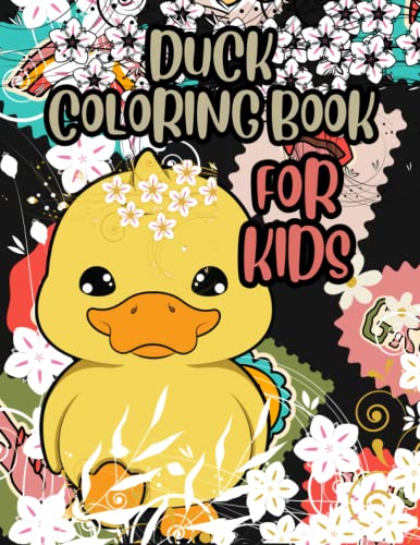 DUCK COLORING BOOK FOR KIDS: cute ducks coloring book , lovely ducks