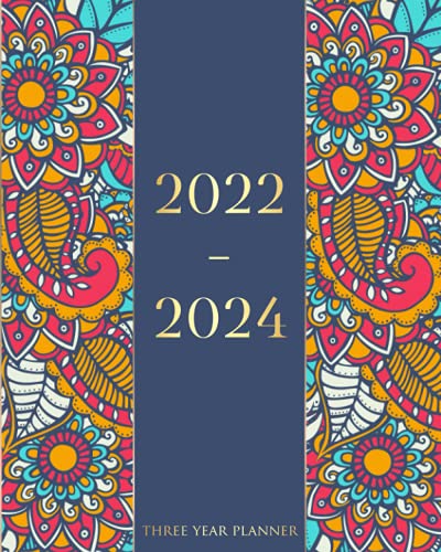 2022-2024 Three Year Planner: 3 Years Monthly Planner 36 Months ...