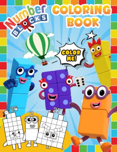 My First Number Blocks Coloring Book: Great NumberColoring Book for