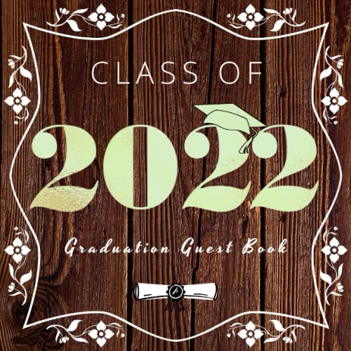 Class OF 2022 Graduation Guest Book class of 2022 rustic graduation