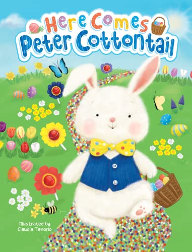 Here Comes Peter Cottontail - Children's Padded Board Book for Easter book cover
