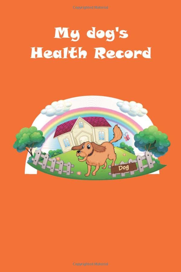 Dog health record book passport all information about vaccinations and