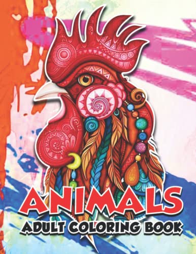 Animals Adult Coloring Book: Animals Coloring Book for Adult Stress