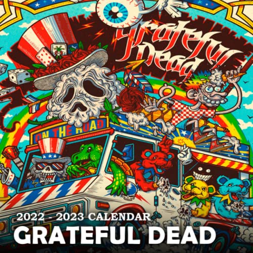 Grateful Dead 2022 2023 Calendar 20 Months Squared Mini Planner May