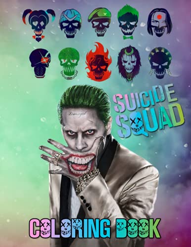 Suicide Squad Coloring Book: Perfect Coloring Book For Adults and Kids ...
