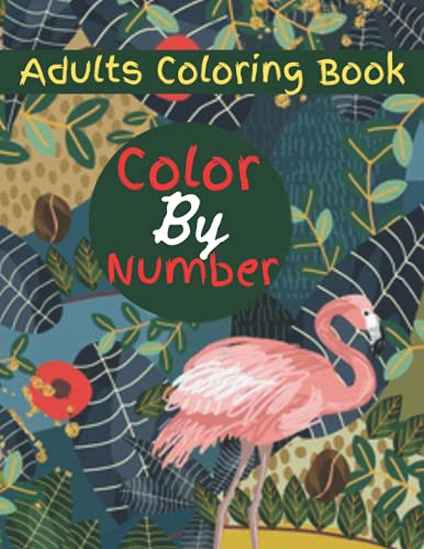Adults Coloring Book Color By Number: Large Print Adults Color By Number Coloring Book by Emily