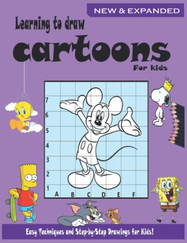 Learning to draw cartoons for kids: Easy Techniques and Step-by-Step