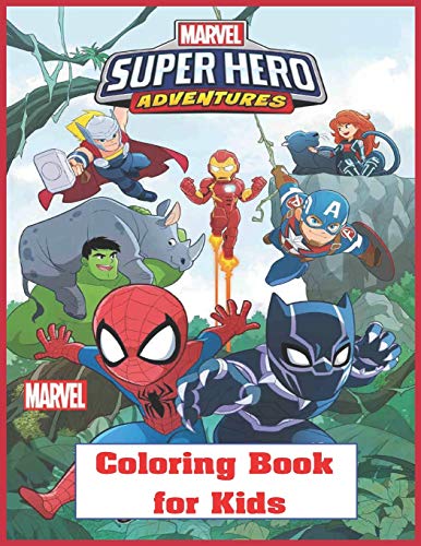Marvel Super Hero Adventures Coloring Book for kids: Marvel | 40+ Super ...